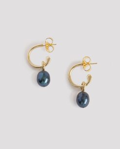 Rue Blanche Bijoux | Boucles D'Oreilles Arandela Black Pearls-Lepagon