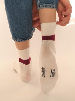 Rue Blanche Chaussettes | Chausse Bicol 24P Blanc