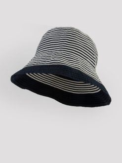 Rue Blanche Chapeaux | Chapeau Cloche Raye Marine-Grevi