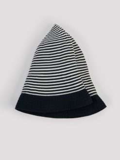 Rue Blanche Chapeaux | Chapeau Cloche Raye Marine-Grevi