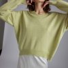 Rue Blanche Tricots | Pull Solux V 24P Citron Vert