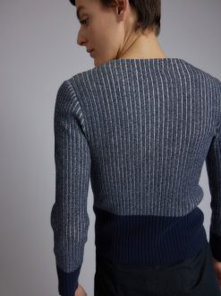 Rue Blanche Tricots | Pull Ribs Marin 24P Marine