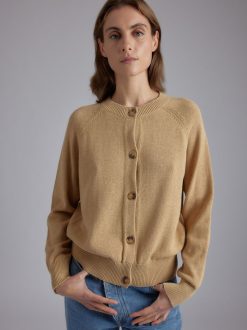 Rue Blanche Tricots | Cardigan Fresh Cardi 24E Camel