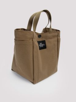 Rue Blanche Sacs | Sac Fourre-Tout A Poche Petit Format Brown-Bags In Progress