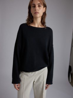 Rue Blanche Tricots | Pull Ecochain Ml 24E Noir