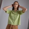 Rue Blanche Tricots | Haut Chemise Dandel 24E Vert