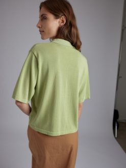 Rue Blanche Tricots | Haut Chemise Dandel 24E Vert