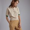 Rue Blanche Tricots | Abeilles Polo 24P Rosee