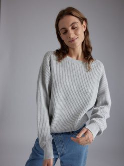 Rue Blanche Tricots | Pointele Sweat 24P Gris Mel