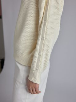 Rue Blanche Tricots | Pull Ribscott Sweat 24P Blanc Casse