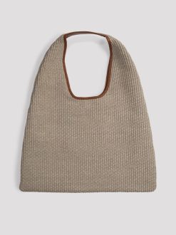 Rue Blanche Sacs | Sac A Bandouliere Triangle Rafia-Arron