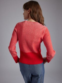 Rue Blanche Tricots | Pull Cotes Marin 24P Rouge