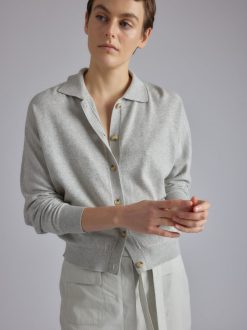 Rue Blanche Tricots | Mira Cardi Cardigan 24P Earlgrey