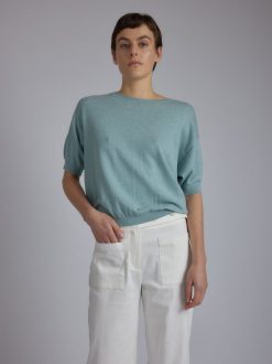 Rue Blanche Tricots | Mira Mc Top 24P Aqua