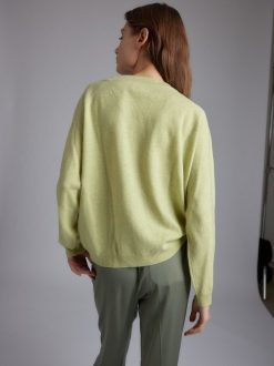 Rue Blanche Tricots | Pull Solux Rond 24P Citron Vert