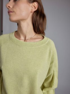 Rue Blanche Tricots | Pull Solux Rond 24P Citron Vert