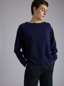 Rue Blanche Tricots | Pull Solux Rond 24P Marine