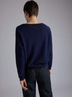 Rue Blanche Tricots | Pull Solux Rond 24P Marine