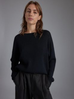 Rue Blanche Tricots | Pointele Sweat 24P Noir