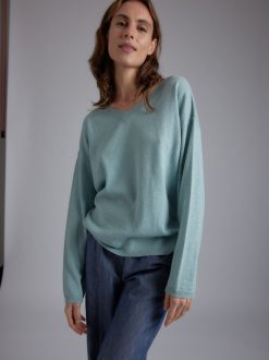 Rue Blanche Tricots | Pull Mira V 24P Aqua