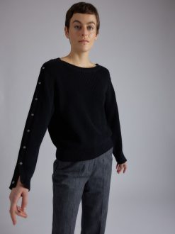 Rue Blanche Tricots | Pull Ribscott 24P Noir