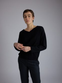 Rue Blanche Tricots | Pull Mira V 24P Noir