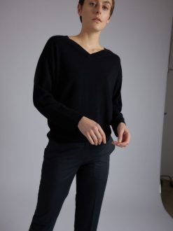 Rue Blanche Tricots | Pull Mira V 24P Noir