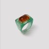 Rue Blanche Bijoux | Bague 23R06 Vert-Lucas Jack