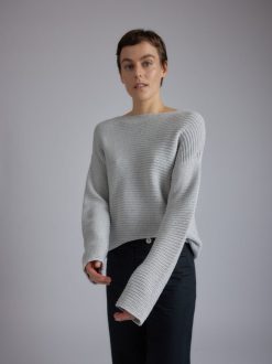 Rue Blanche Tricots | Pull Ribscott Marin 24P Gris Mel