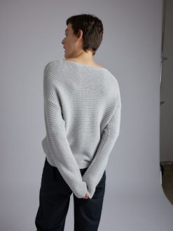 Rue Blanche Tricots | Pull Ribscott Marin 24P Gris Mel