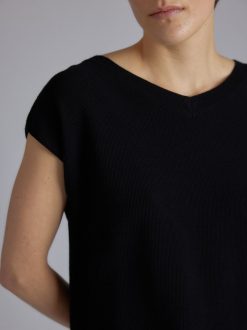 Rue Blanche Tricots | Abeilles Top 24P Noir